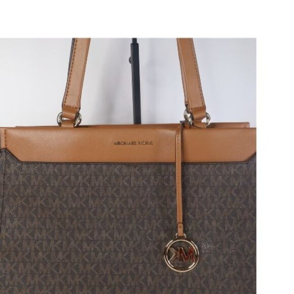 Michael Michael Kors Graham Logo Large Top Zip Tote - Brown/acorn - Picture 3 of 9